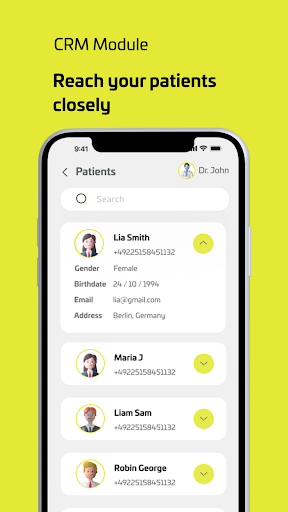Yolo Clinic App Screen 2