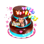 Cover Image of Download Name on Birthday Cake 🎂 Bday Frames for Pictures 1.6 APK