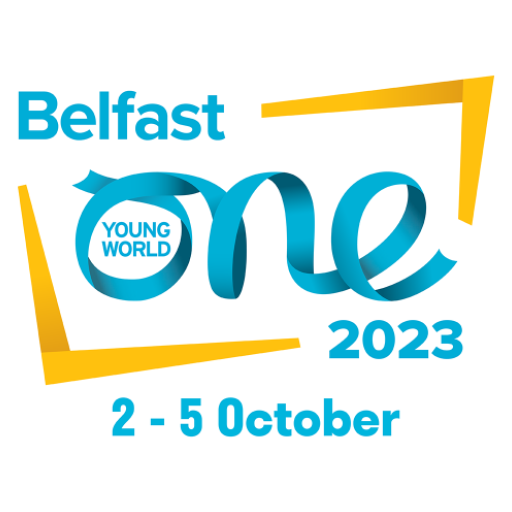 One Young World 2023 Belfast logo