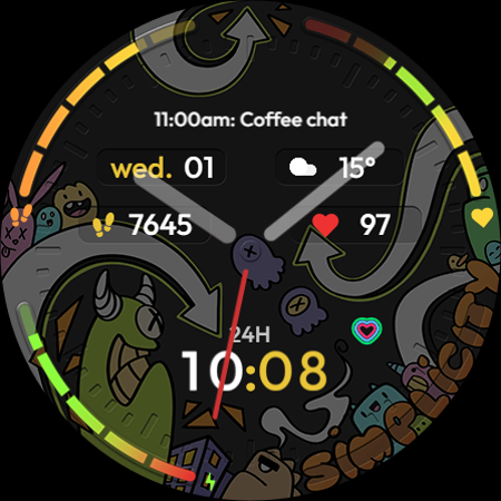 TVV Analog Art Watch Face screenshot 6