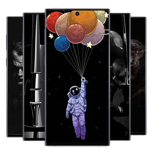 Black wallpapers logo