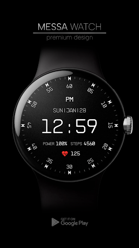 Android application Minimal Digital Watch Face screenshort