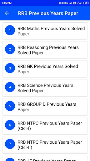 RRB NTPC,Group-D Maths Previou Screen 3