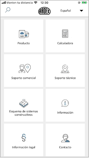 Android application ARDEX screenshort
