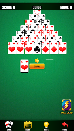 Android application Pyramid Solitaire Daily Cards screenshort
