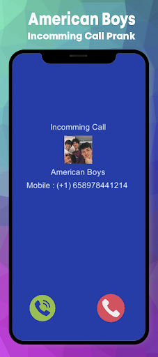 American Boys Fake Call &Video Screen 3