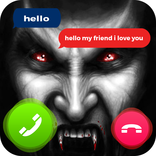 Vampire fake video calling logo