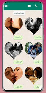 Couple Romantic Kiss Stickers version 1 APK screenshots 5