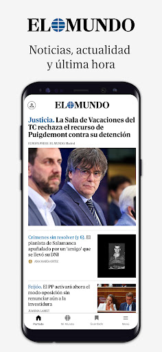Android application El Mundo - Diario líder online screenshort