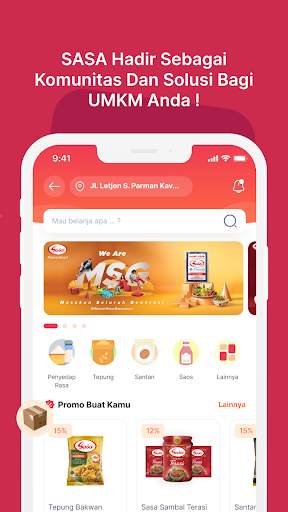 Android application Sasa Melezatkan screenshort