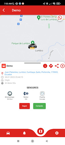 Safe Tracker Rastreo Satelital Screen 3