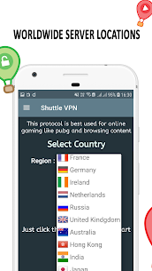 VPN Shuttle VPN Free VPN Proxy Fast VPN v2.6 (MOD, Premium Unlocked) Free For Android 1