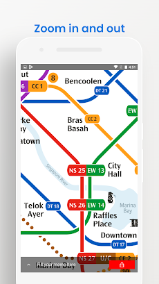 SINGAPORE METRO MRT MAPのおすすめ画像3