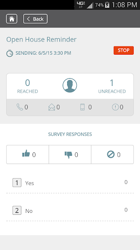 One Call Now Screen 2