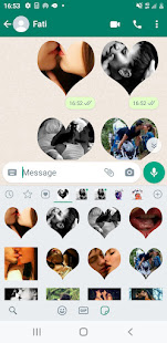 Couple Romantic Kiss Stickers version 1 APK screenshots 13