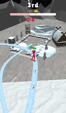 #2. Snow Racing: Winter Aqua Park (Android) By: Boss Level Studio