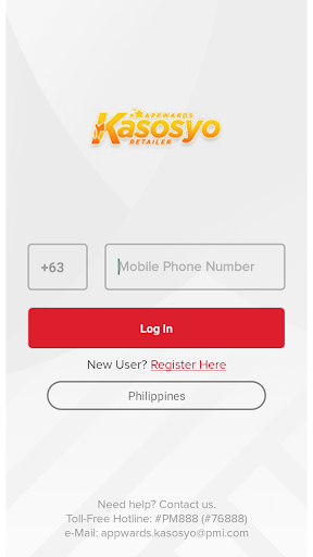 Android application Appwards Kasosyo Retailer screenshort