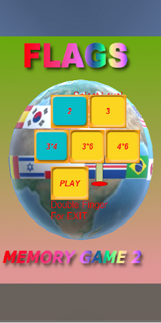 Memory Game 2 (Flags) - Screenshot 1
