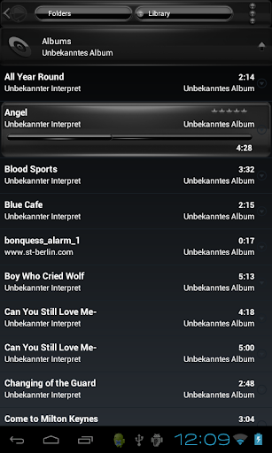 Poweramp skin Black Black