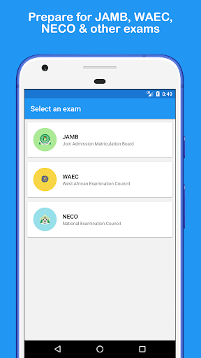 Android application Prepup (JAMB 2019 UTME, WAEC C screenshort