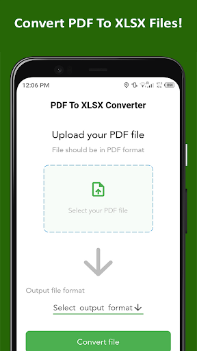 PDF To XLSX Converter PDF XLSX Screen 2