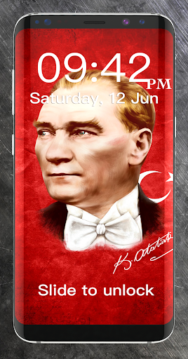 Android application Ataturk Lock Screen Wallpapers screenshort