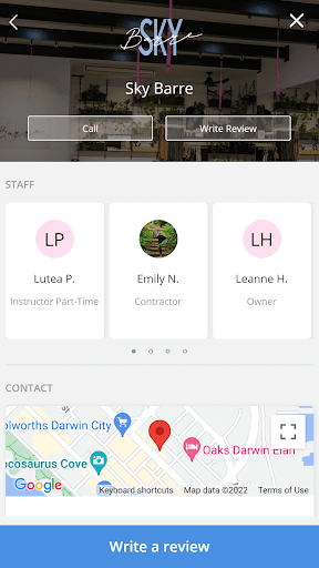 Android application Sky Barre screenshort
