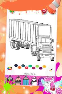 Truck coloring game