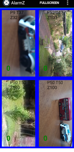 Camera monitor and alarm Screen 2