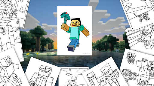 Steve Coloring Pages Offline