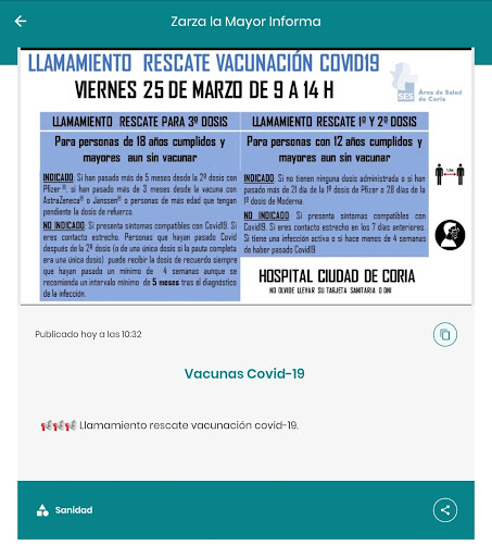 Zarza la Mayor Informa Screen 3