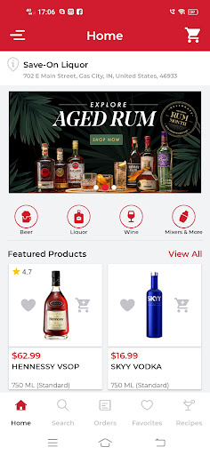 Android application Save-On Liquor screenshort