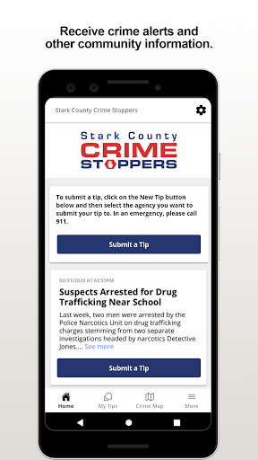 Android application StarkCo Crime Stoppers screenshort