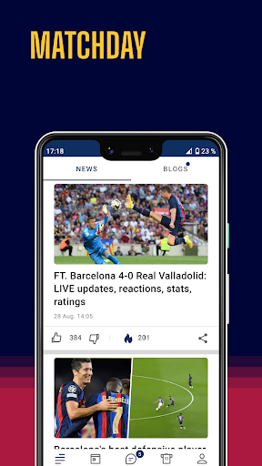Barcelona Live — Soccer app Screen 3