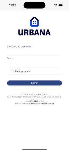 Android application Urbana Garantidora screenshort
