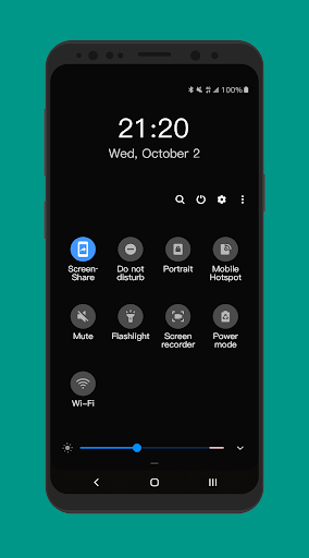 Android application Screenshot Share Tile screenshort