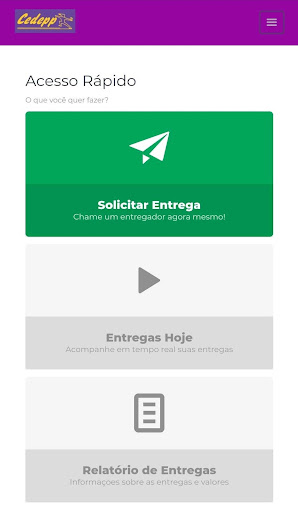 Android application Cedepp - Cliente screenshort
