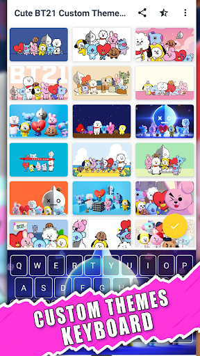 BT21 Custom Theme Keyboard