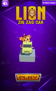 Lion Zig Zag Car Game