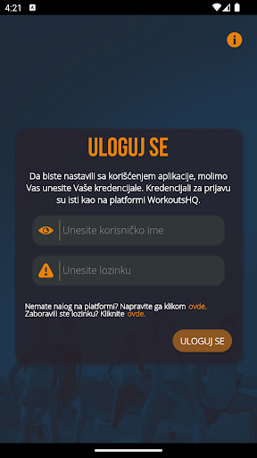 Android application Workouts HQ screenshort