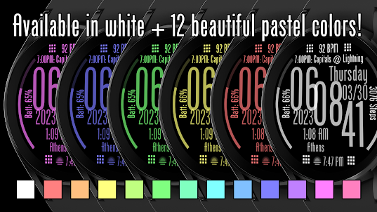 RB003 Pastel Watch Face