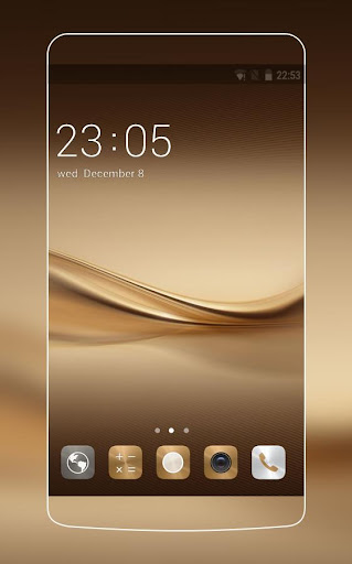 Theme for P8  P10 Gold Wallpaper Icon Pack