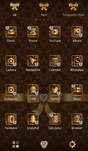 Elegant Ribbon +HOME Theme Screen 3
