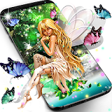 Forest fairy magical night live wallpaper icon