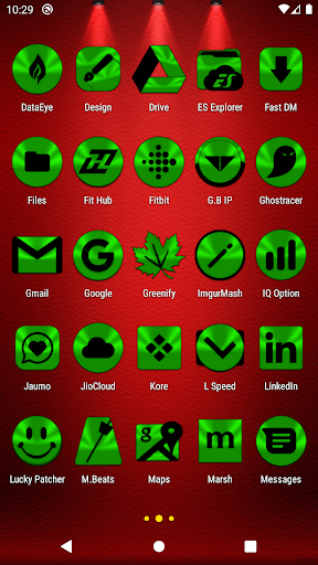 Green and Black Icon Pack Screen 3