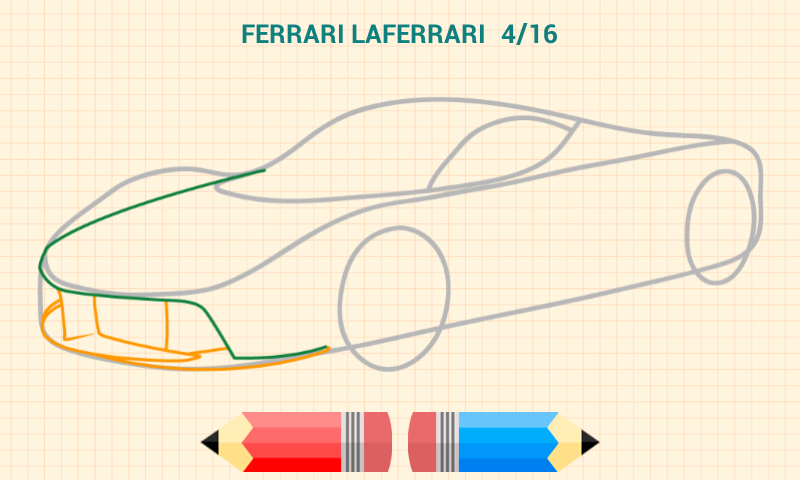 Android application How to Draw Cars screenshort