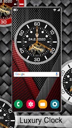 Luxury Clock Live Wallpaper