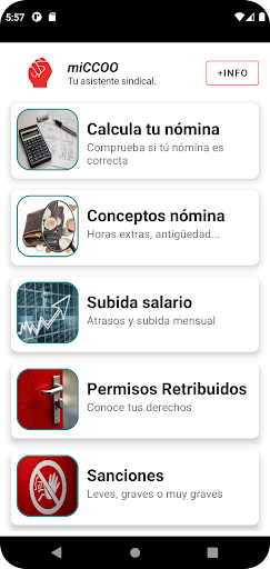 Android application miCCOO screenshort