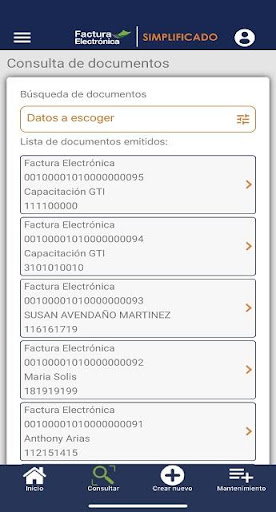GTI Factura Electrónica Screen 3