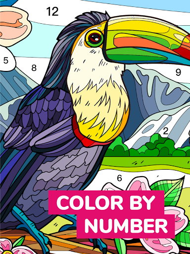 Color Flow - Color by Number. Coloring games. screenshots 9